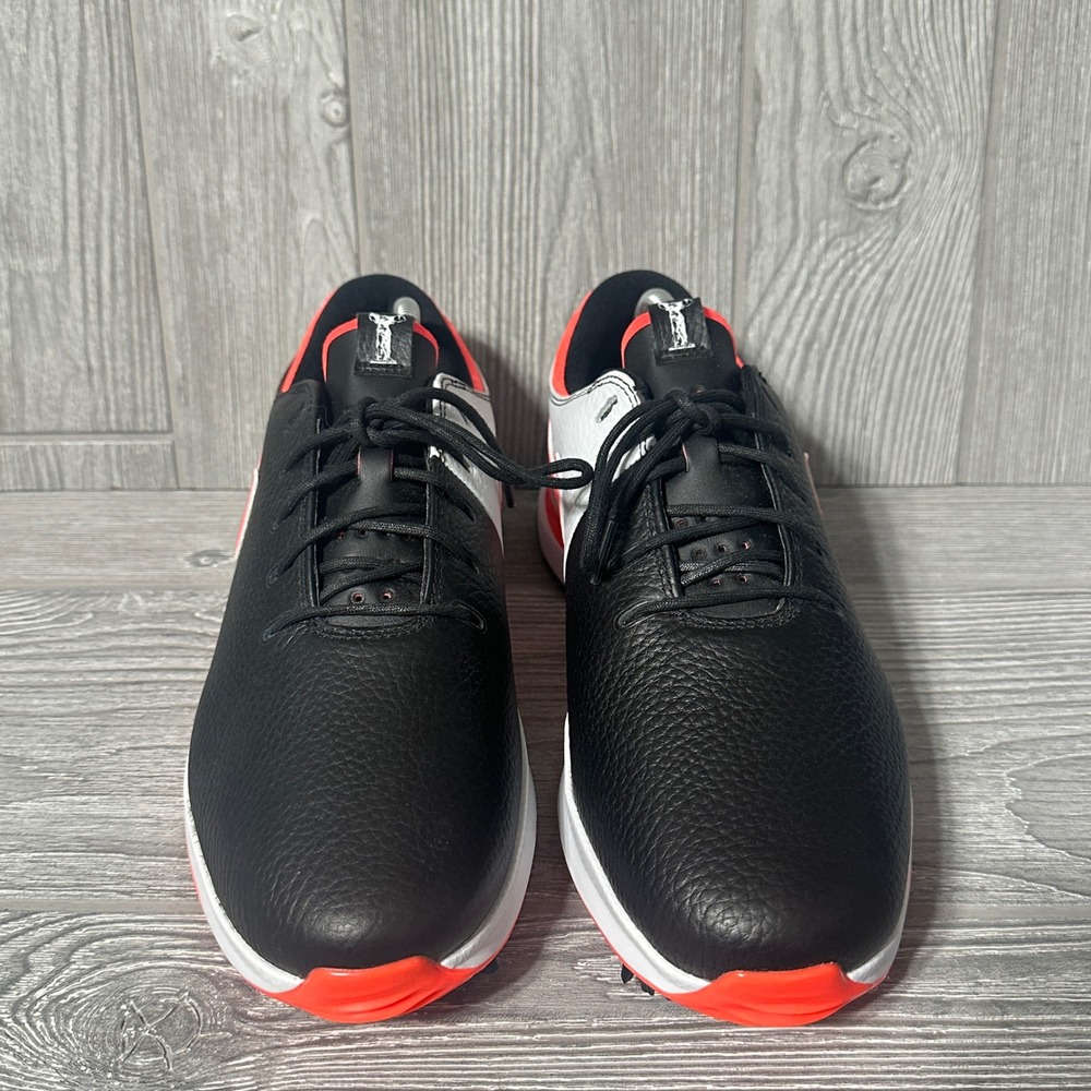 Nike Air Zoom Victory Tour 3 Golf Shoes Mens 9.5 Black Crimson DX9025-004 Spiked - Picture 2 of 8